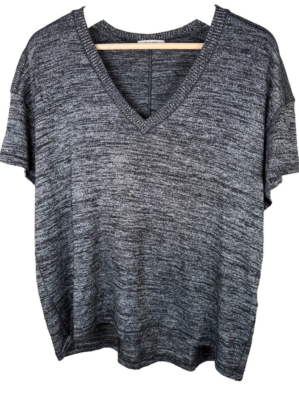 Rag & Bone Avryl V-Neck Tee - Large